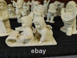 HUGE LOT Dept 56 SNOW BABIES 27 pieces 1997 on. WOW