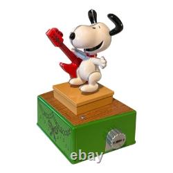 Hallmark PEANUTS Christmas Dance Party Music Full Set of 5 Figures 3 Lights