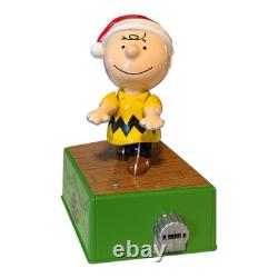 Hallmark PEANUTS Christmas Dance Party Music Full Set of 5 Figures 3 Lights