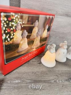 Hallmark Snowmen Bell Choir 5 SONGS Synchronized Music Color Lights Remote