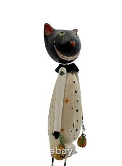 Halloween Cat Figurine Pair Adorable Vintage Holiday Decor