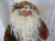 Handmade Father Christmas Old World Santa Claus Figure, 18, Fur Coat, Amazing