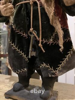 Handmade Primitive Santa Clause By April Cummins