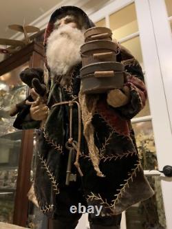 Handmade Primitive Santa Clause By April Cummins