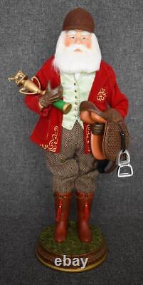 Handsome Vtg Neiman Marcus Horseman Santa Claus W Saddle Trophy Tasselled Boots