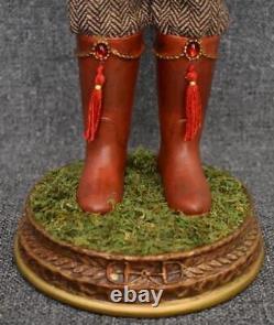 Handsome Vtg Neiman Marcus Horseman Santa Claus W Saddle Trophy Tasselled Boots