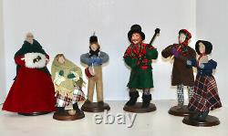 Hanna Mendus FOUR SISTERS DOLLS 1995 Dickens Dolls Christmas set of 6