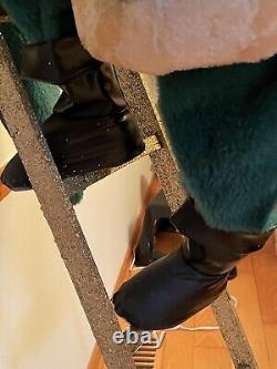 Harold Gale Santa Claus Christmas Store Display Ladder Elf Stocking 70 Vintage