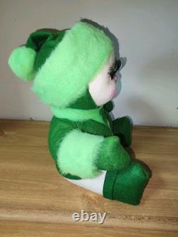 Harold Gale Snow Baby Vintage VTG Christmas Store Display 60's 70's Green Seated
