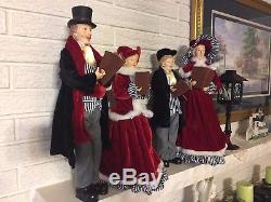 Have a Merry Christmas with a Beautifully clothed Christmas CAROLER Set RAZ 18