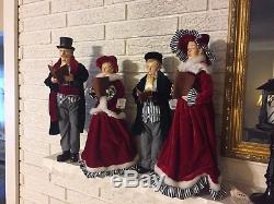 Have a Merry Christmas with a Beautifully clothed Christmas CAROLER Set RAZ 18
