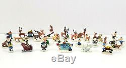 Hawthorne Village Rudolph's Christmas Town Figures Collection Lot of 26