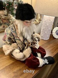 Heart Warmers Hand Crafted' Old Tymey Santa' Christmas Decoration Huge 20