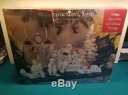 Heritage Mint LTD 11 Piece Porcelain Christmas Setting Set MINT CONDITION