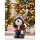 Holiday Christmas Tall Extra Large Moose Figurine Greeter With Led Candle Lantern