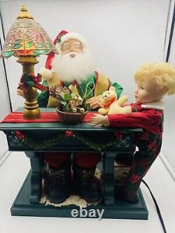 Holiday Creations 20 Animated Musical Lighted Santa Toy Workshop Vintage 1993
