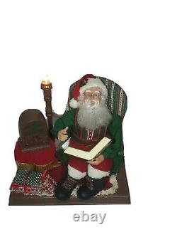 Holiday Creations Animated Santa Illuminated Floor Lamp Musical Radio Rare 1996