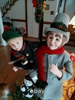 Holiday Creations Scrooge 26 BOB CRATCHIT & TINY TIM Animated Christmas Display