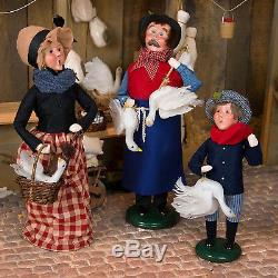 Holiday Figurines Byers Choice Goose Peddler Family Set / 3 Free Shipping