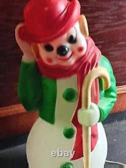 Holiday Light-Up Vintage Snowman1971USA MadeEmpire Plastics Corp