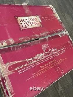 Holiday Living Animated Singing Santa and Friends vtg holiday Christmas. RARE