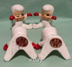Holt Howard Snowbabies 1959 Set of 4 Placard Holders Snow Babies (One repaired)