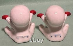Holt Howard Snowbabies 1959 Set of 4 Placard Holders Snow Babies (One repaired)