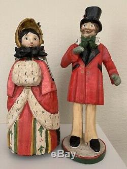 House of Hatten 12 Victorian Carolers Set/2 On Christmas Day Denise Calla 1991