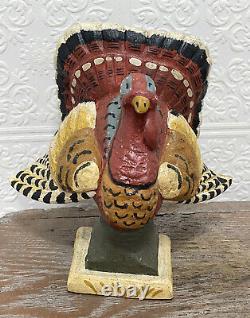 House of Hatten Thanksgiving Turkey Signed Denise Calla vintage 1995 VERY RARE