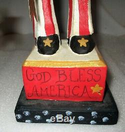 House of Hatten UNCLE SAM God Bless America 18 Figurine 1992 MINT