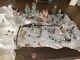 Huge Lot Of Lemax Christmas Figurines And Scenery Flying Santa White Lion Pub