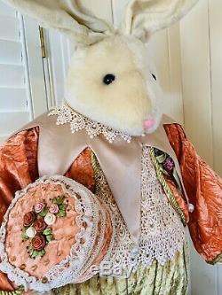 Huge Mark Roberts Jester Stuffed Rabbit Bunny X-Large Easter Limited Edition 48