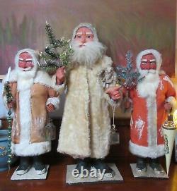 Huge Rare Museum Quality 27 Belsnickle Nodding Clockwork German Santa Claus