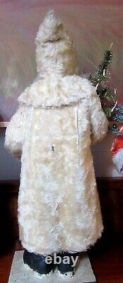 Huge Rare Museum Quality 27 Belsnickle Nodding Clockwork German Santa Claus