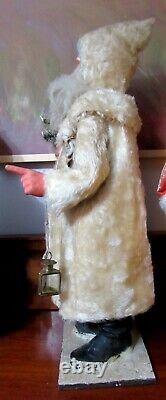 Huge Rare Museum Quality 27 Belsnickle Nodding Clockwork German Santa Claus