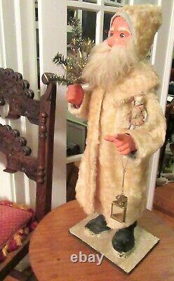 Huge Rare Museum Quality 27 Belsnickle Nodding Clockwork German Santa Claus