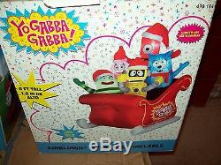 Inflatable Yo Gabba Gabba On A Sleigh 6 Feet Tall Stakes Not Included