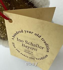 Ino Schaller Santa Paper Mache Candy Container Gold Coat German Nieman Marcus