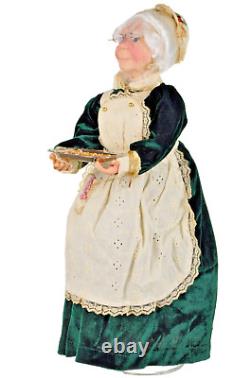 JACQUELINE KENT Christmas Mrs Claus Dressed for Dinner Doll /Cookie Jar NIB