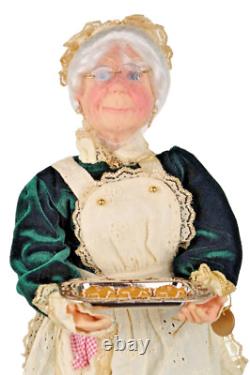 JACQUELINE KENT Christmas Mrs Claus Dressed for Dinner Doll /Cookie Jar NIB