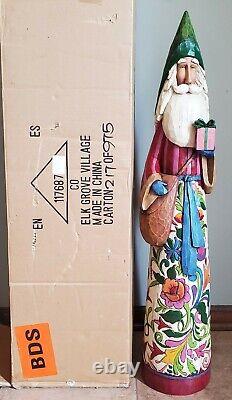 JIM SHORE Figurine STATUE JOY OF GIVING Christmas SANTA CLAUS WITH GIFT 117687