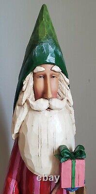 JIM SHORE Figurine STATUE JOY OF GIVING Christmas SANTA CLAUS WITH GIFT 117687