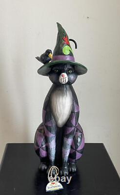 Jim Shore 19 Halloween Black Cat Witch #4060316