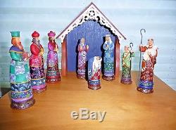 Jim Shore Heartwood Creek 9 Piece Mini Nativity Set