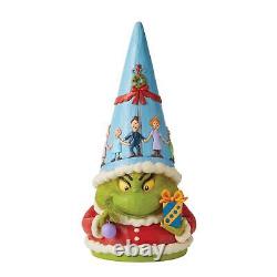 Jim Shore LARGE GRINCH GNOME STATUE Christmas Figurine 60107773 NEW 2022