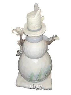 Jim Shore Snowman White Woodland Statue 18large Outdoor Safe Rare