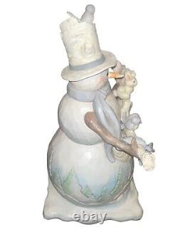 Jim Shore Snowman White Woodland Statue 18large Outdoor Safe Rare