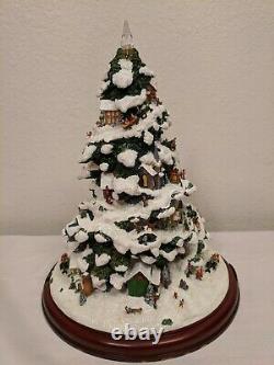 John Deere Lighted Christmas Tree Figurine Winter Wonderland
