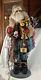 Karen Haskell Huge Santa Signed 35 Inch Robe Toys Beads Vtg Designer Creation
