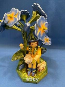 KATHE WOHLFAHRT Kindertraum Blue Primrose Girl Figurine Lmt Edition 2015 Germany